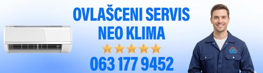 Kontakt telefon ovlašćenog servisa Neo klima uređaja