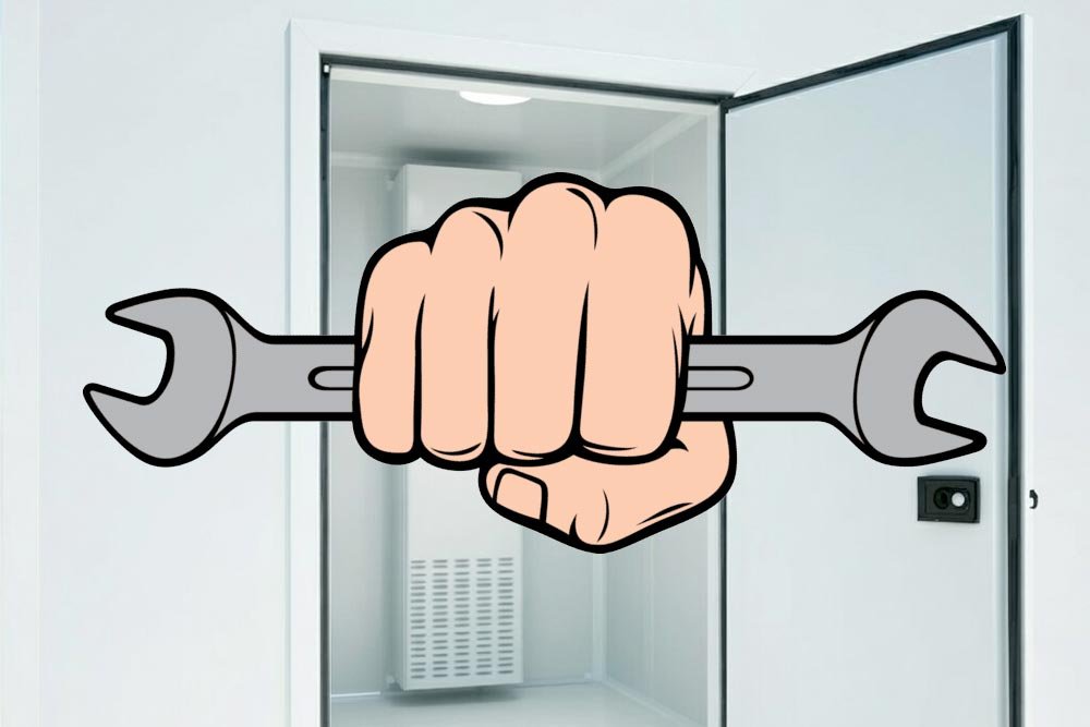 Popravka minusne rashladne komore ilustracija