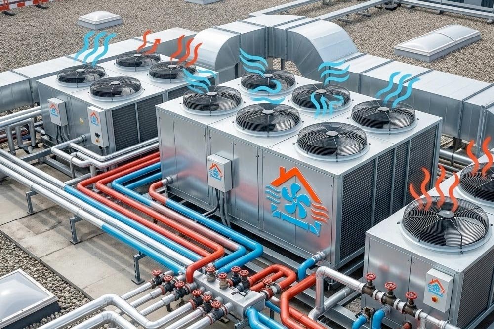 Komercijalno hlađenje ilustracija